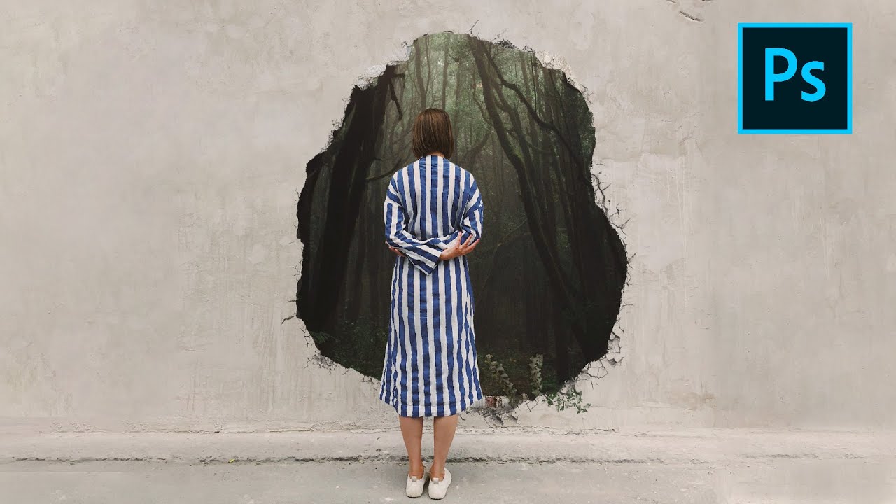 Breaking Reality: How to Composite a Hole Through a Wall in Photoshop