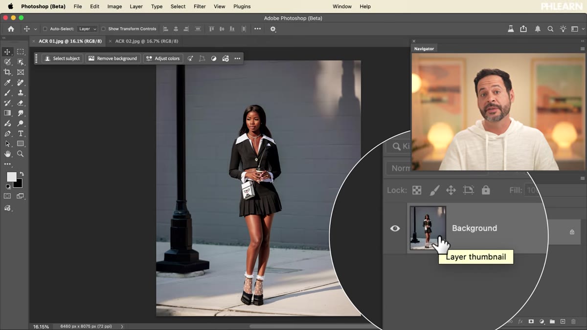 Converting background layer to Smart Object via Filter menu