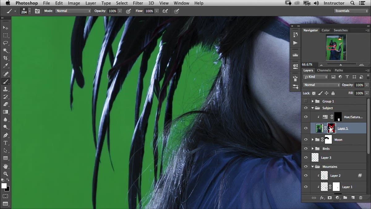 Shift-clicking a layer mask to disable it in Photoshop