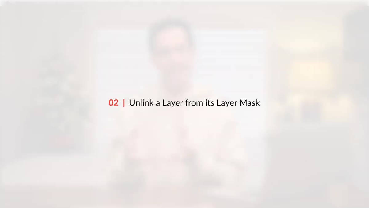 Chain link icon between layer thumbnail and mask thumbnail