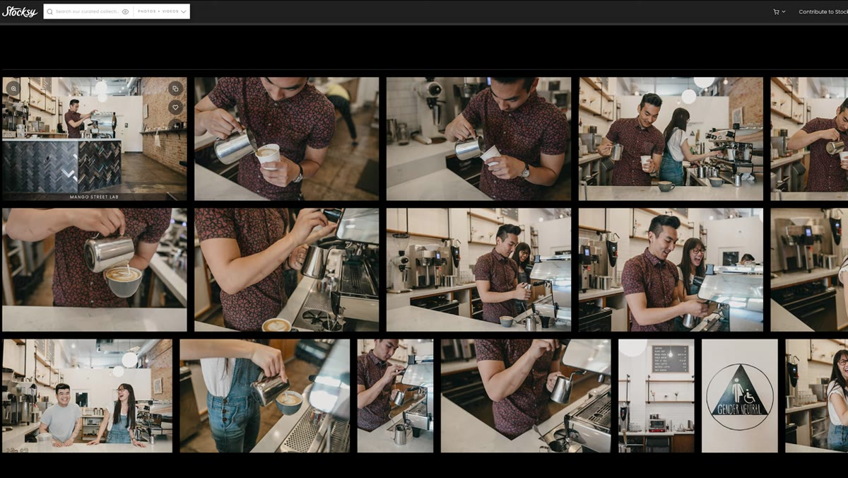 Coffee shop photo that became the top-selling single image