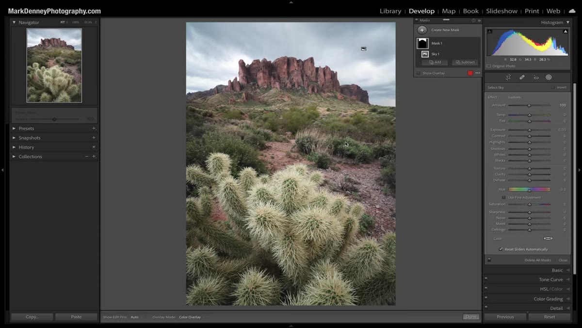 Mask overlay toggling off and on with keyboard shortcut O