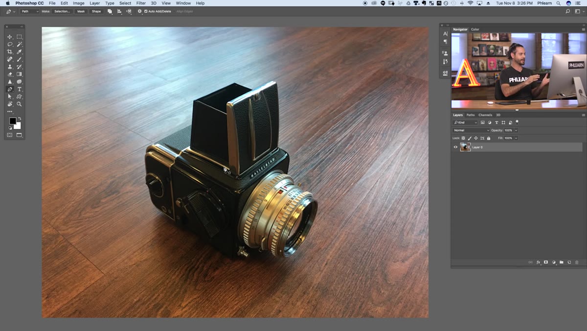 Layer mask versus vector mask comparison shown side by side